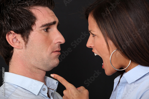 Photo: couple having a quarrel couple having a quarrel