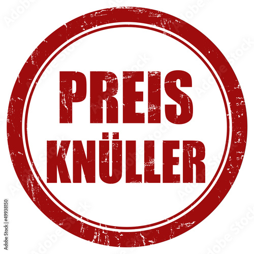 Illustration: Grunge Stempe rot rund PREISKNÜLLER Grunge Stempe rot rund PREISKNÜLLER