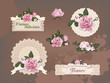 vintage collection of beautiful roses