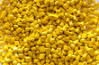 Yellow plastic masterbatch granules