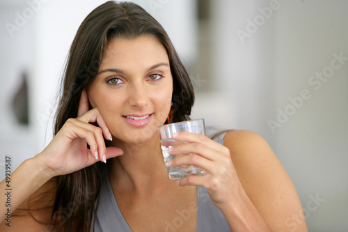 Photo: woman drinking water woman drinking water