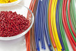 Colorful plastic masterbatch tubes