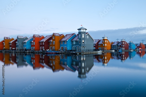 Photo: Reitdiep jachthaven before sunrise Reitdiep jachthaven before sunrise