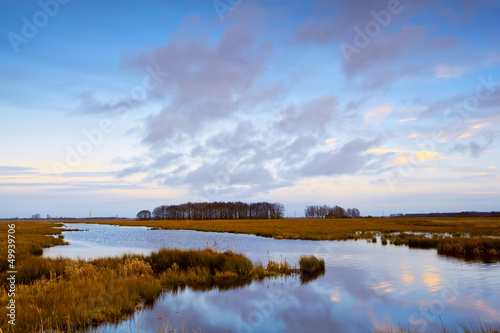 Photo: river in Drenthe before sunset river in Drenthe before sunset