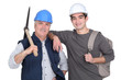 A team of labourers