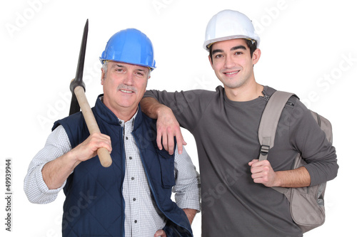 Photo: A team of labourers A team of labourers