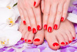manicure and pedicure