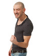 man on white background
