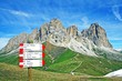 Sasso lungo mountain landscape of the Dolomites