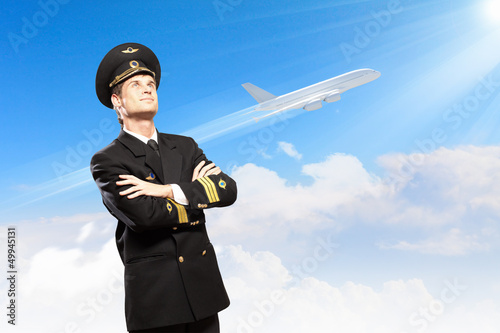 Photo: Image of male pilot Image of male pilot