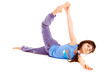 girl  gymnast , isolated