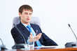 Businessman at meeting