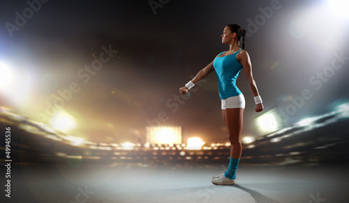 Photo: Fitness woman exercising Fitness woman exercising