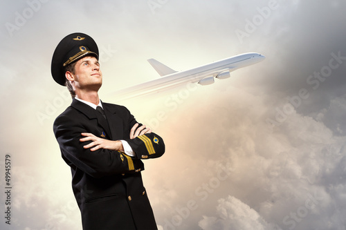 Photo: Image of male pilot Image of male pilot