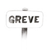 panneau pancarte de grève