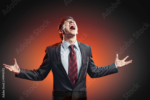 Photo: businessman in anger businessman in anger