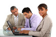Colleagues working together on a project