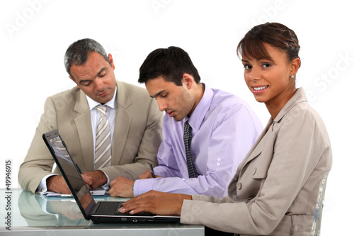 Photo: Colleagues working together on a project Colleagues working together on a project