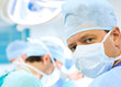 attentive look of surgeon