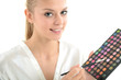 Foto: Frau mit Kosmetik Frau mit Kosmetik