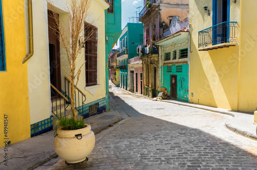 Photo: Colorful street in Old Havana Colorful street in Old Havana