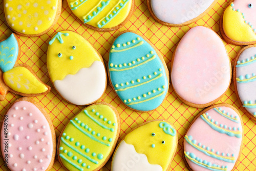 Photo: Easter homemade gingerbread cookie Easter homemade gingerbread cookie