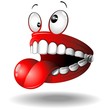 Vector: Funny False Teeth Cartoon Dentiera Divertente-Vector Funny False Teeth Cartoon Dentiera Divertente-Vector