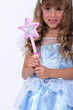 portrait of a little girl in fairy costume