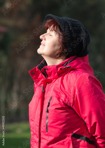 Photo: women enjoy in sun women enjoy in sun