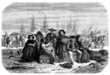 Illustration: Emigrants to America - 19th century Emigrants to America - 19th century