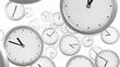 time background, seamless looped 3d animation