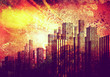 Illustration: grunge skyline grunge skyline