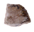 mineral chalcopyrite  isolated on a white background
