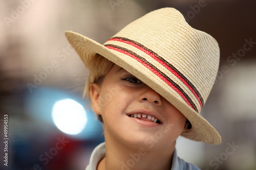 Photo: Child wearing a Fedora Child wearing a Fedora