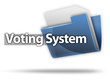 3D Style Folder Icon "Voting System"