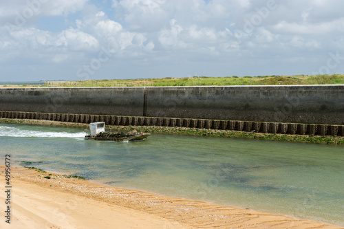 Photo: Oyster boat at island Oleron Oyster boat at island Oleron