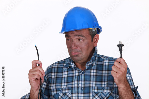 Photo: Useless electrician Useless electrician