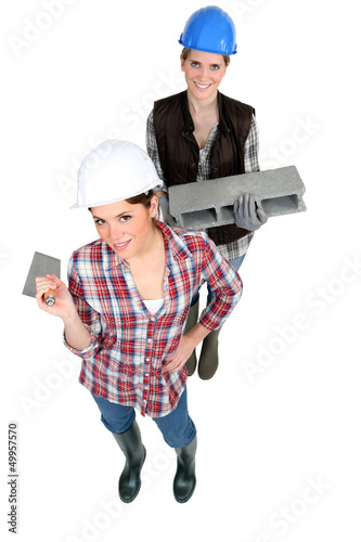 Photo: A team of tradeswomen A team of tradeswomen