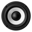 Speaker isolated on white background