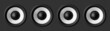 Black & white speaker, on gray background