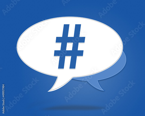 Illustration: hashtag - diese hashtag - diese
