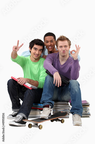 Photo: High school students High school students