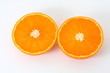 naranja partida por la mitad