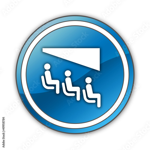 Illustration: Glossy Button "Theater" Glossy Button "Theater"