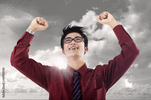 Photo: Businessman succeed Businessman succeed