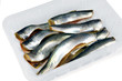 Herrings in plastic box