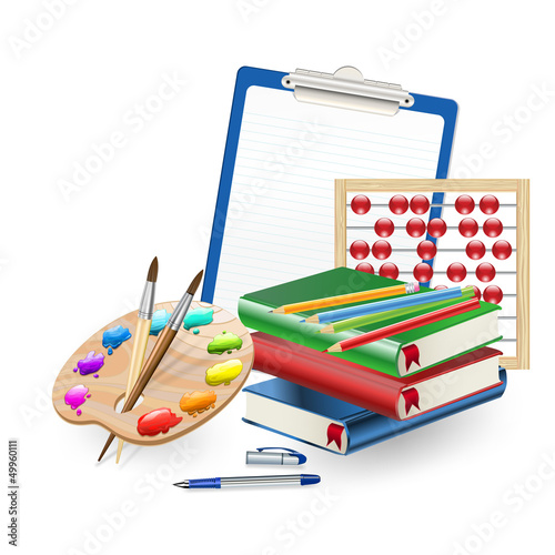 Vector: school supplies school supplies