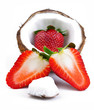 strawberries and coconut