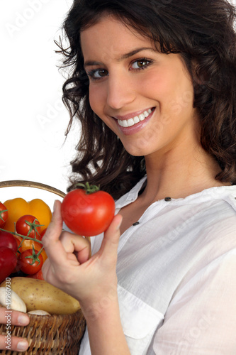 Photo: Woman fresh produce Woman fresh produce