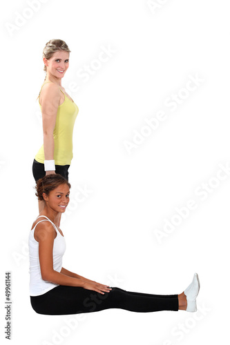 Photo: women doing exercises women doing exercises
